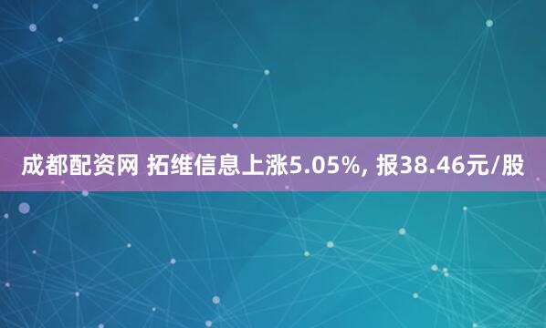 成都配资网 拓维信息上涨5.05%, 报38.46元/股