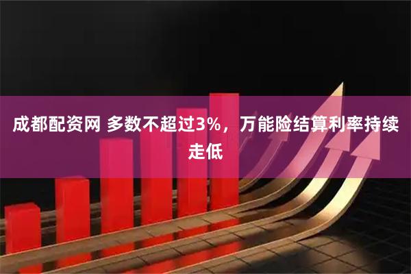 成都配资网 多数不超过3%，万能险结算利率持续走低